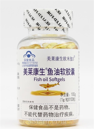 美莱康生欧米伽3-鱼油软胶囊100粒