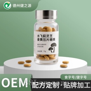 水飞蓟灵芝姜黄片定制 源头健康食品工厂药食同源压片糖果OEM代工