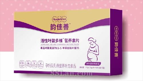 活性叶酸孕妇特膳，韵佳善活性叶酸多维